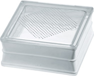 Bloco de vidro com câmara